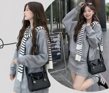 🇰🇷【買包送掛飾】韓國Lindy牛皮荔枝紋枕頭包-四色可選